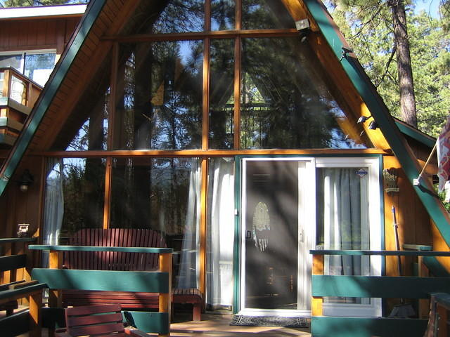 View of the house from the backyard