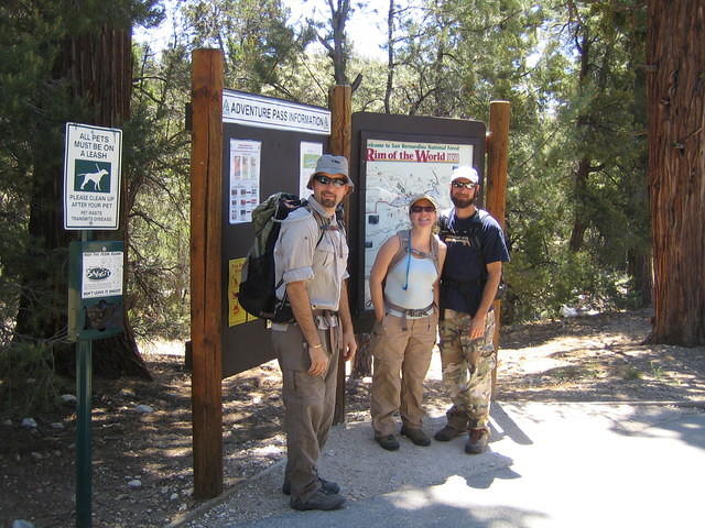 Hiking up to the PCT