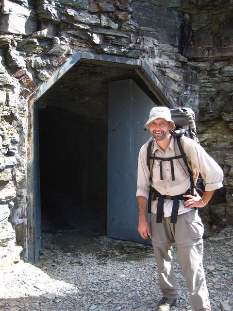 Ptarmigan Tunnel that cuts through the mountain.