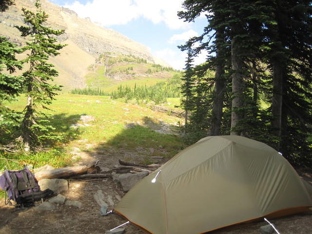 Our campsite at 50 Mountain Campground