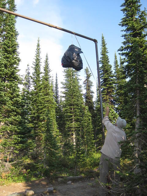 Hanging our food