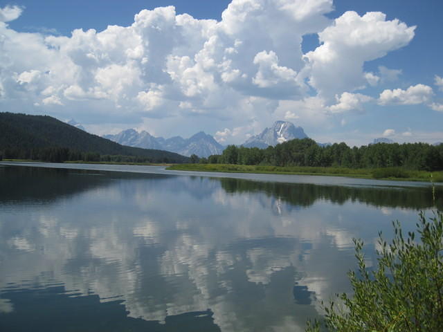 Reflections of the Tetons in the Snake River