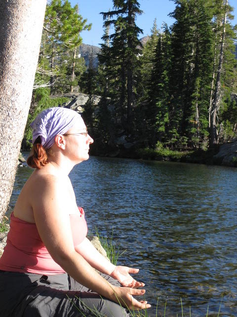 Meditating in the sun