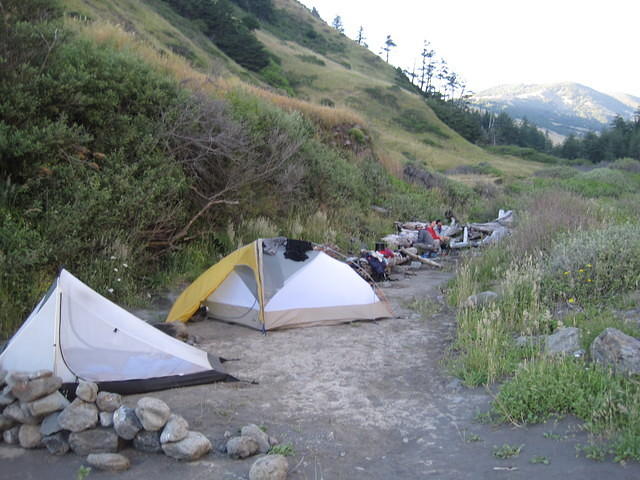 Our first campsite at Cooskie Creek