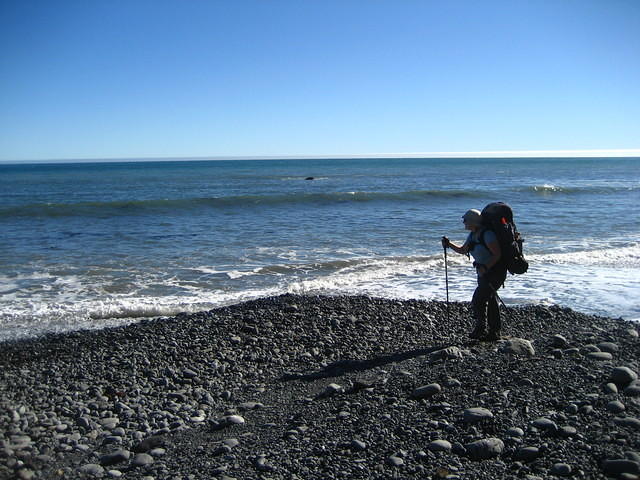 Although it looks serene, hiking on these rocks was exhausting.