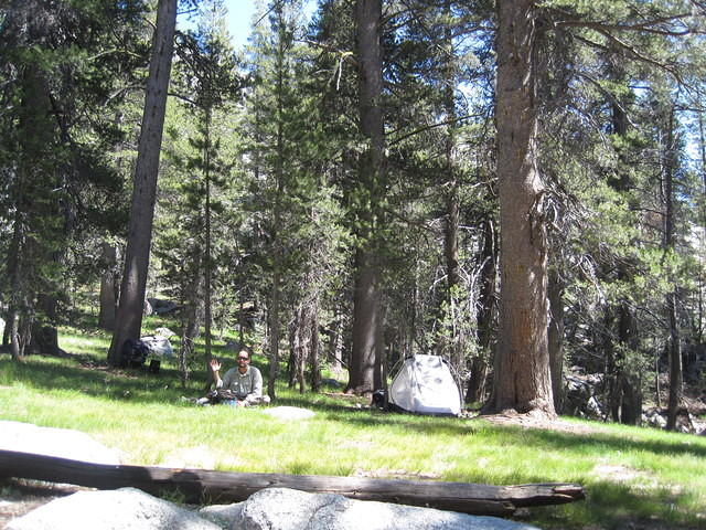 Campsite #9 next to McGee Lake