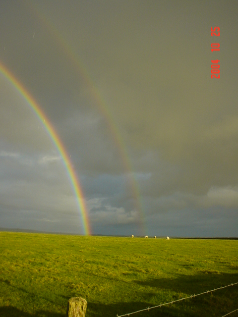 Double rainbow over Scotland