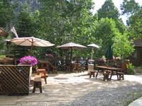 Restaurant patio