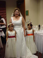 Stacy and her flower girls