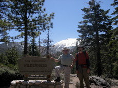 South Fork Trail to SAN G in snow