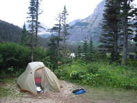 Campsite at Glenns Lake