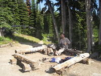 Food Prep Area at 50 Mountain Campground