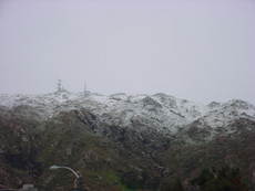 Snow on Box Springs, CA 2005