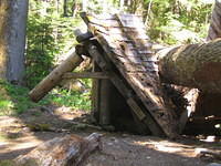 This used to be the emergency shelter at Elk Lake