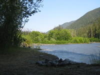 View from our camp at 5 Mile Island