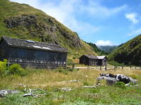 These rustic cabins are still currently inhabited.  Rough life!