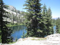 Our view of the lake from our campsite.