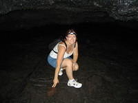 Inside a lava tube