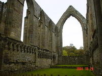 The center of Bolton Abbey