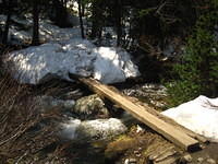 The high snow level made hiking a challenge.