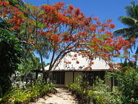 Entrance to our deck and bure