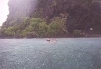 Snorkling in the rain