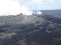 Pu'u O'o erupting