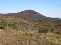 Cinder cone on the side of Mauna Kea