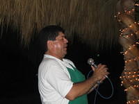 Salvador sings and makes the best margaritas at La Palma